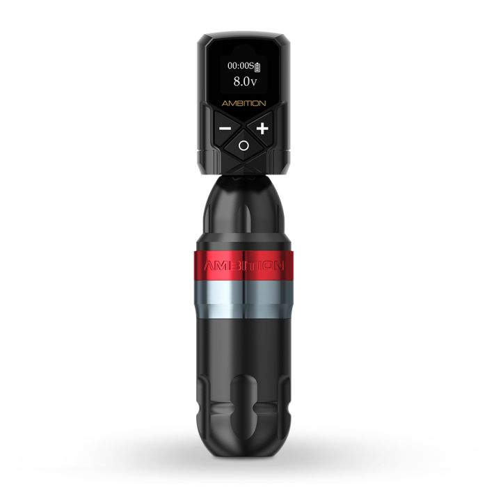 Ambition Shura Rotary Tattoo Machine with Kuark Wireless Tattoo