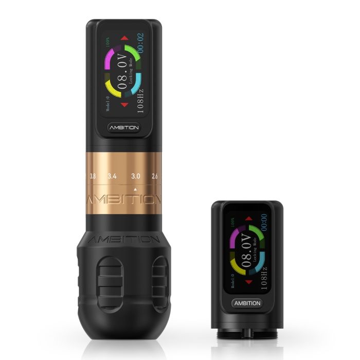 Ambition Seher Adjustable Stroke Wireless Tattoo Machine Pen