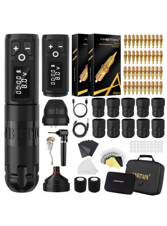 Tattoo Kit | Ambition Soldier Wireless Tattoo Machine Kit 3