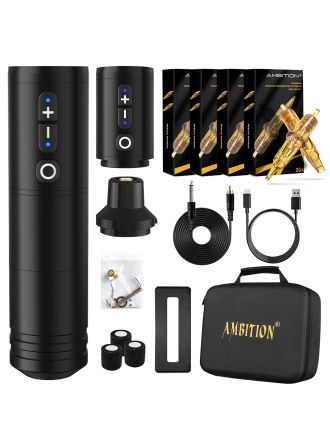 Tattoo Kit | Ambition Ninja Wireless Tattoo Machine Kit