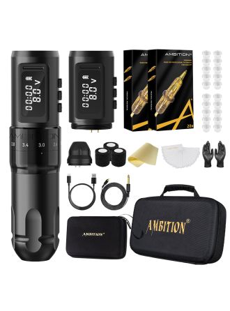 Tattoo Kit | Ambition Mars-U Wireless Tattoo Machine Kit