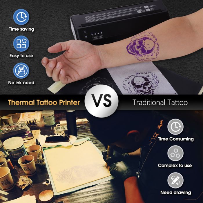 Ambition Wireless Tattoo Stencil Printer with 20Pcs Transfer