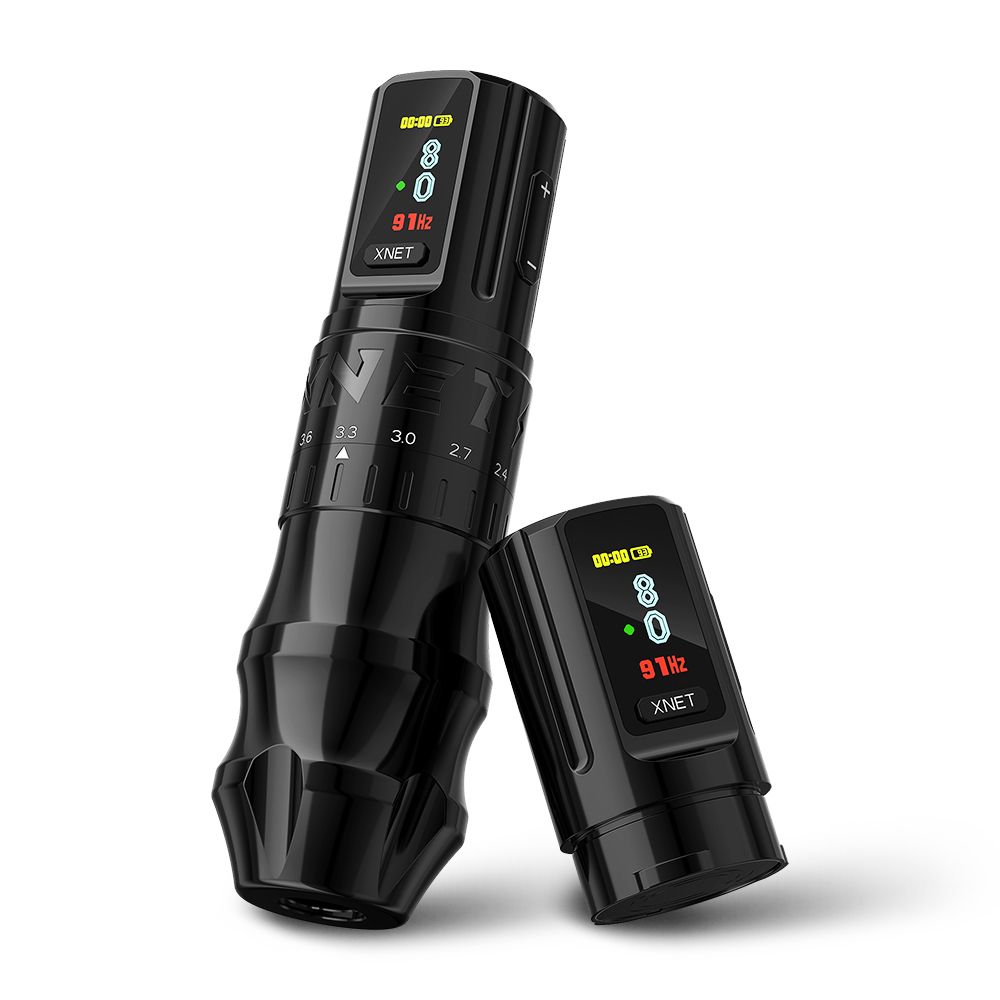XNET Tornado　Wireless　tattoo machine set XNET Tornado Wireless Tattoo Machine Kit 2000mAh Battery 4mm