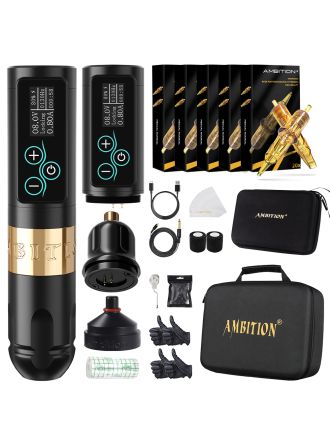 Tattoo Kit | Ambition Vibe Wireless Tattoo Machine Kit